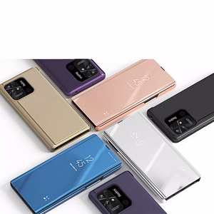 Clear View ümbris kate Xiaomi Redmi 10C kaane klapiga roosa