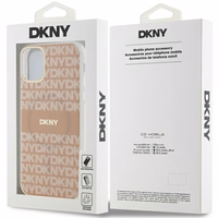 DKNY IML Mono & Stripe MagSafe ümbris jaoks iPhone 11 / Xr - roosa