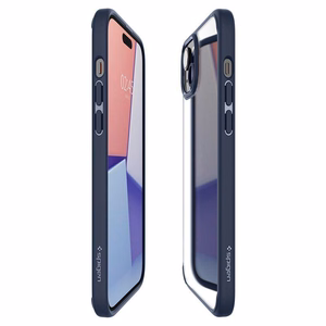 Spigen Ultra Hybrid чехол для iPhone 15 Plus - тёмно-синий
