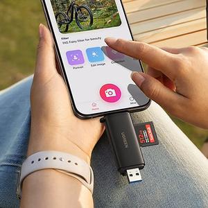 Ugreen 2in1 USB-C / USB-A SD 4.0 UHS-II kaardilugeja - must