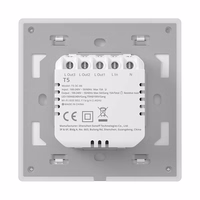 Nutikas WiFi Touch Seina Lüliti Sonoff TX T5 2C (2-channel)