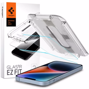 Spigen Glas.tR EZ Fit karastatud klaas iPhone 13 / 13 Pro / 14 / 16e jaoks - 2 tk.
