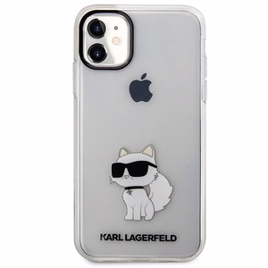 Karl Lagerfeld Ikonik Choupette Ümbris jaoks iPhone 11 / Xr - läbipaistev