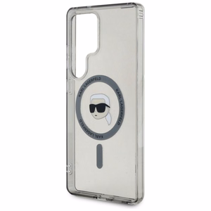KARL LAGERFELD ümbris jaoks SAMSUNG S25 Ultra KLHMS25LHLSKIK (Magnetic IML Metal K. Heads) must