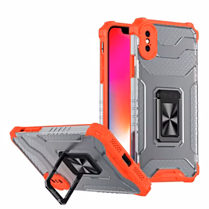 Crystal Ring Case Kickstand Tough Rugged Cover iPhone XS Max punane
