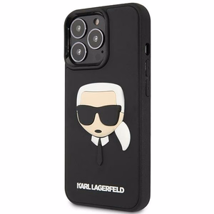 Karl Lagerfeld KLHCP14LKH3DBK iPhone 14 Pro 6.1 "must / must hardcase 3D Rubber Karl`s Head