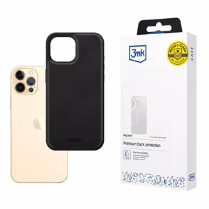 3mk Hardy Apple Silky Leather MagCase for Apple iPhone 12 / 12 Pro - must