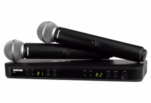 Shure BLX288E/SM58-H8E – kahe kanaliga juhtmevaba vokaalisüsteem kahe SM58 mikrofoniga