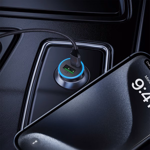 Autolaadija Acefast B15 65W USB-C/USB-A hall