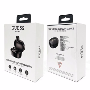 Guess GUTWST30BKTWS Bluetooth juhtmevabad kõrvaklapid laadimisjaamaga, mustad