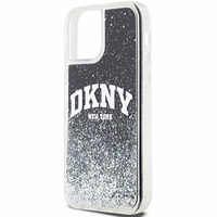 DKNY Liquid Glitter Big Logo iPhone 12 Pro/12 Ümbris - Must