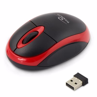 Titanum TM116E Wireless 3D mouse 2.4GHZ must / punane
