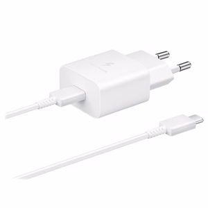 Laadija Samsung EP-T1510XWEGEU 15W + kaabel Type-C 1m valge