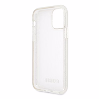 Guess GUHCN58PCGLSI iPhone 11 Pro hõbedane/hõbedane kõva ümbris Glitter