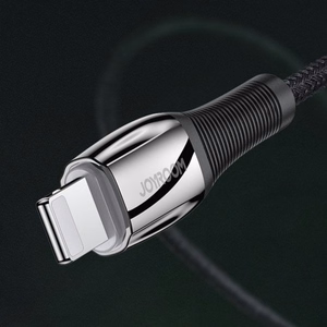USB kaabel Joryoom S-1224K2 must Type-C / Lightning 120cm (kuni 20W)