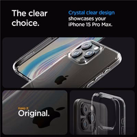 Spigen Crystal Hybrid Ümbris jaoks iPhone 15 Pro Max - Clear