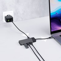roheline CELL HUB USB-C ADAPTER GC CONNECT 7W1 (3XUSB 3.1, HDMI 4K 60HZ, USB-C PD 85W, MICROSD/SD)