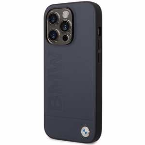 Ümbris BMW BMHMP14XSLLNA iPhone 14 Pro Max 6.7" navy/navy hardcase Leather Hot Stamp MagSafe
