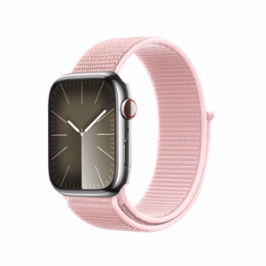 Crong Nylon nailonist spordirihm Apple Watchile 38/40/41/42 mm, puudriroosa