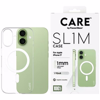 CARE by PanzerGlass SL1M MagSafe Ümbris jaoks iPhone 17 - Läbipaistev