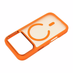 Kaitseümbris seadmele iPhone 18 Pro / 17 Pro: Forcell F-Protect Smoke Hybrid Premium, MagSafe'iga ühilduv, värv: oranž