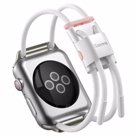 Baseus Adjustable sports strap Let`s Go jaoks Apple Watch 3/4/5/6/SE 38/40mm (LBAPWA4-A24) Valge-roosa