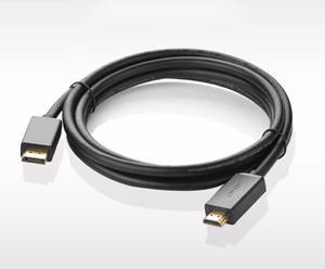 Ugreen ühesuunaline DisplayPort - HDMI kaabel 4K 30Hz 32 AWG 1.5m must (DP101 10239)