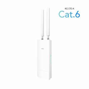 Cudy LT700 juhtmevaba ruuter Gigabit Ethernet kahesageduslik (2.4 GHz / 5 GHz) 4G valge