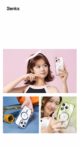 Benks Magnetic Lucent Pro ümbris iPhone 16 Pro roosa