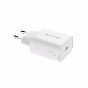 Crong USB-C Travel Charger 20 W PD seinalaadija, valge