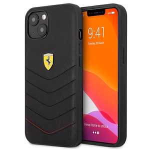 Ferrari FEHCP13SRQUK iPhone 13 mini 5.4" чёрный/чёрный жёсткий чехол Off Track Quilted