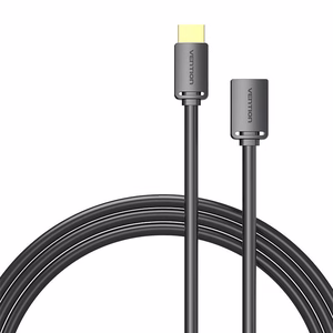 HDMI 2.0 Male to HDMI 2.0 Female Extension Kaabel Vention AHCBD 0,5m, 4K 60Hz, (must)