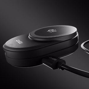 SBS Qi2.2 25W induktiivne 3-in-1 kokkupandav laadimisjaam MFI sertifikaadiga - must