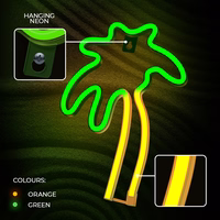 Neon LED Light PALM roheline oranž NNE04 Neolia