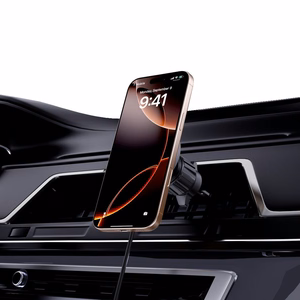 Tech-Protect MM15W-V7 QI2 Car Hoidja koos Induktiivne Laadija - must