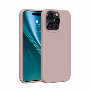 Etteri Silicone чехол iPhone 15 Pro Max 6,7" светло-розовый