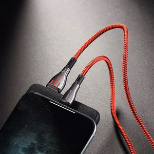 Borofone Highway BU23 USB-A–Lightning kaabel, 1.2 m, must ja punane