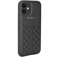 Audi Genuine Leather iPhone 12/12 Pro 6.1" must/must hardcase AU-TPUPCIP12P-Q8/D1-BK