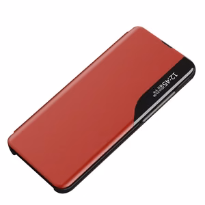Eco Leather View Case elegantne ümbris koos klappkatte ja stendi funktsiooniga Xiaomi Redmi Note 11 Pro+ 5G (Hiina) / 11 Pro 5G (Hiina) / Mi11i HyperCharge / Poco X4 NFC 5G punane