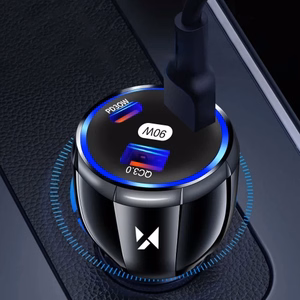 Autolaadija Wozinsky WCCCA must 90W (2xPD / 1xQC3.0)