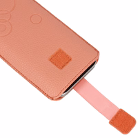 WONDER Deko Pouch Ümbris (Size S) jaoks Nokia 105 2019/150/216 peach