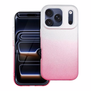 SHINING Ümbris jaoks IPHONE 17 Pro läbipaistev roosa