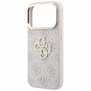 Guess 4G & Big Strass Logo ümbris mudelile iPhone 17 Pro / 18 Pro – värv: roosa