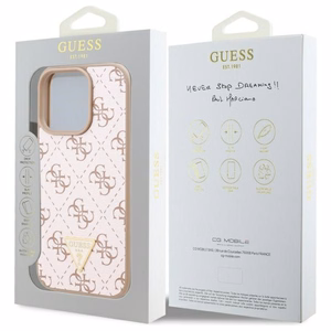 Guess New 4G Triangle Ümbris jaoks iPhone 16 Pro - valge