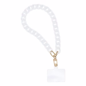 PANAMA Phone lanyard, Phone pendant / cord length 40cm (20cm in the loop) / on wrist - valge