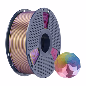 Sunlu PLA+ Silk neljavärviline filament (sinine-lilla-punane-kuldne)