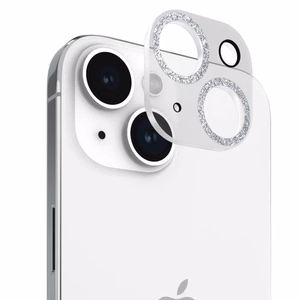 Case-Mate Sparkle Lens Protector kaameraobjektiivide kaitseklaas seadmele iPhone 15 / 15 Plus, Twinkle mustriga