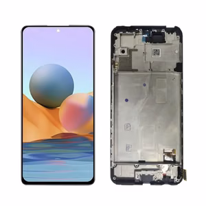 LCD ekraan ühilduv Xiaomi Redmi Note 10 Pro must raamiga HQ
