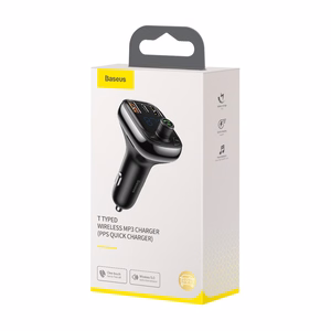 Baseus transmiter FM T Shaped S-13 Bluetooth MP3 car laadija must