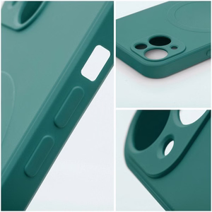 Samsung A27 umbris Silicone Mag Cover, MagSafe-uhilduv, tumeroheline
